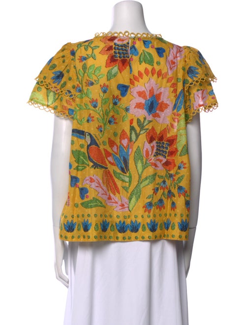 Farm Rio Floral Print Crew Neck T-Shirt