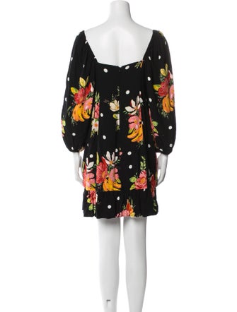 Farm Rio Floral Print Mini Dress