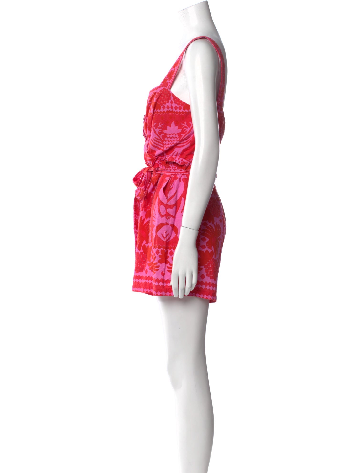 Farm Rio Printed Square Neckline Romper