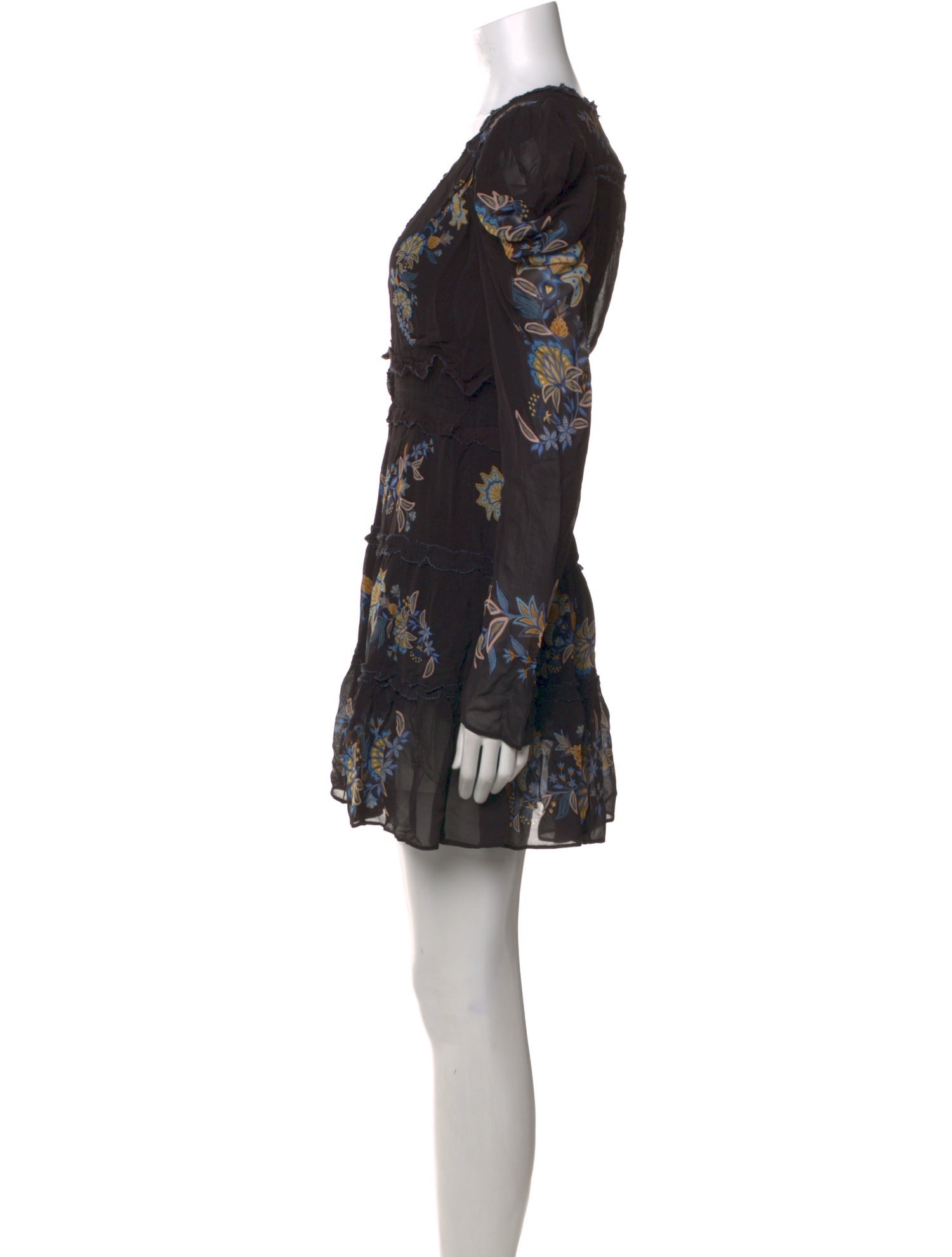 Farm Rio Floral Print Mini Dress