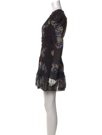 Farm Rio Floral Print Mini Dress