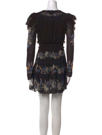 Farm Rio Floral Print Mini Dress