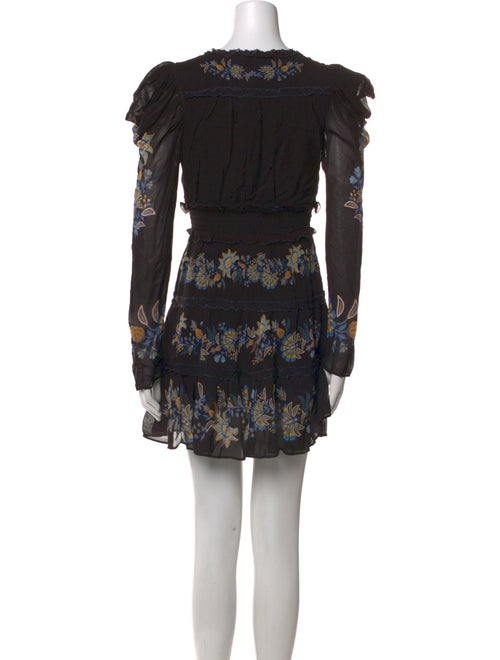 Farm Rio Floral Print Mini Dress