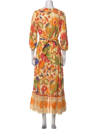 Farm Rio Floral Print Long Dress