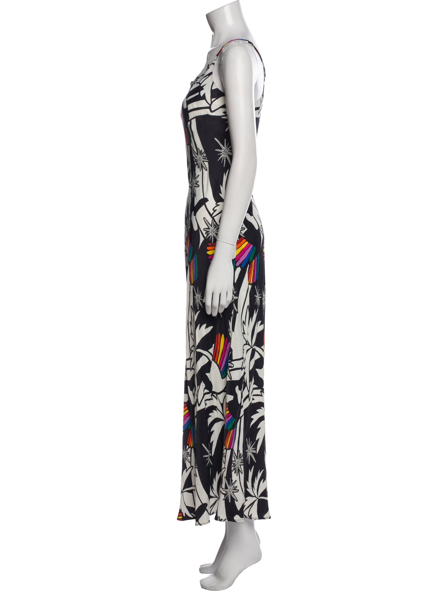 Farm Rio Floral Print Long Dress