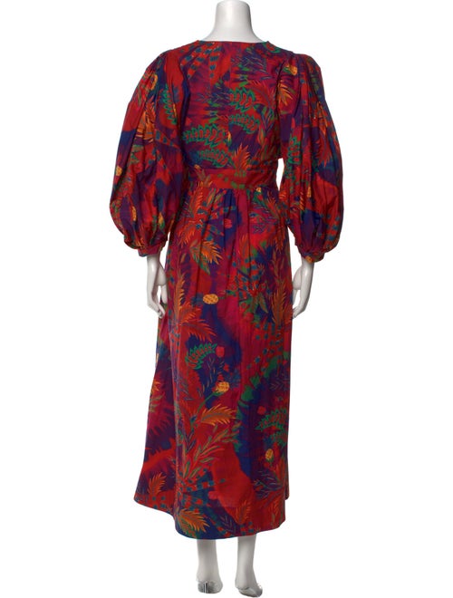 Farm Rio Floral Print Long Dress