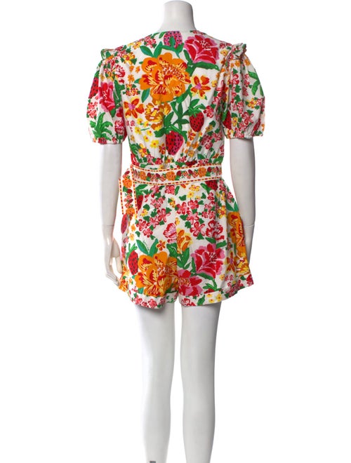 Farm Rio Printed V-Neck Romper