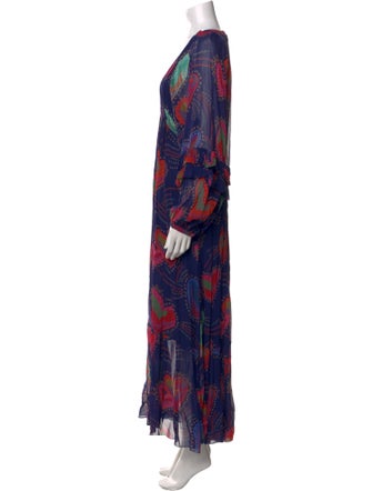 Farm Rio Floral Print Long Dress