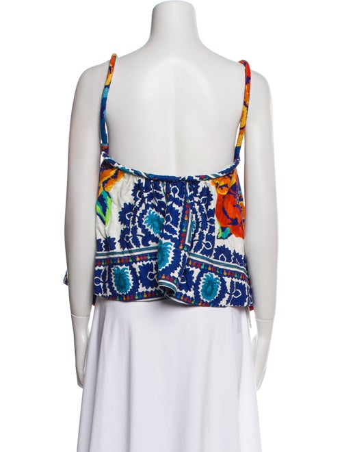 Farm Rio Printed V-Neck Top