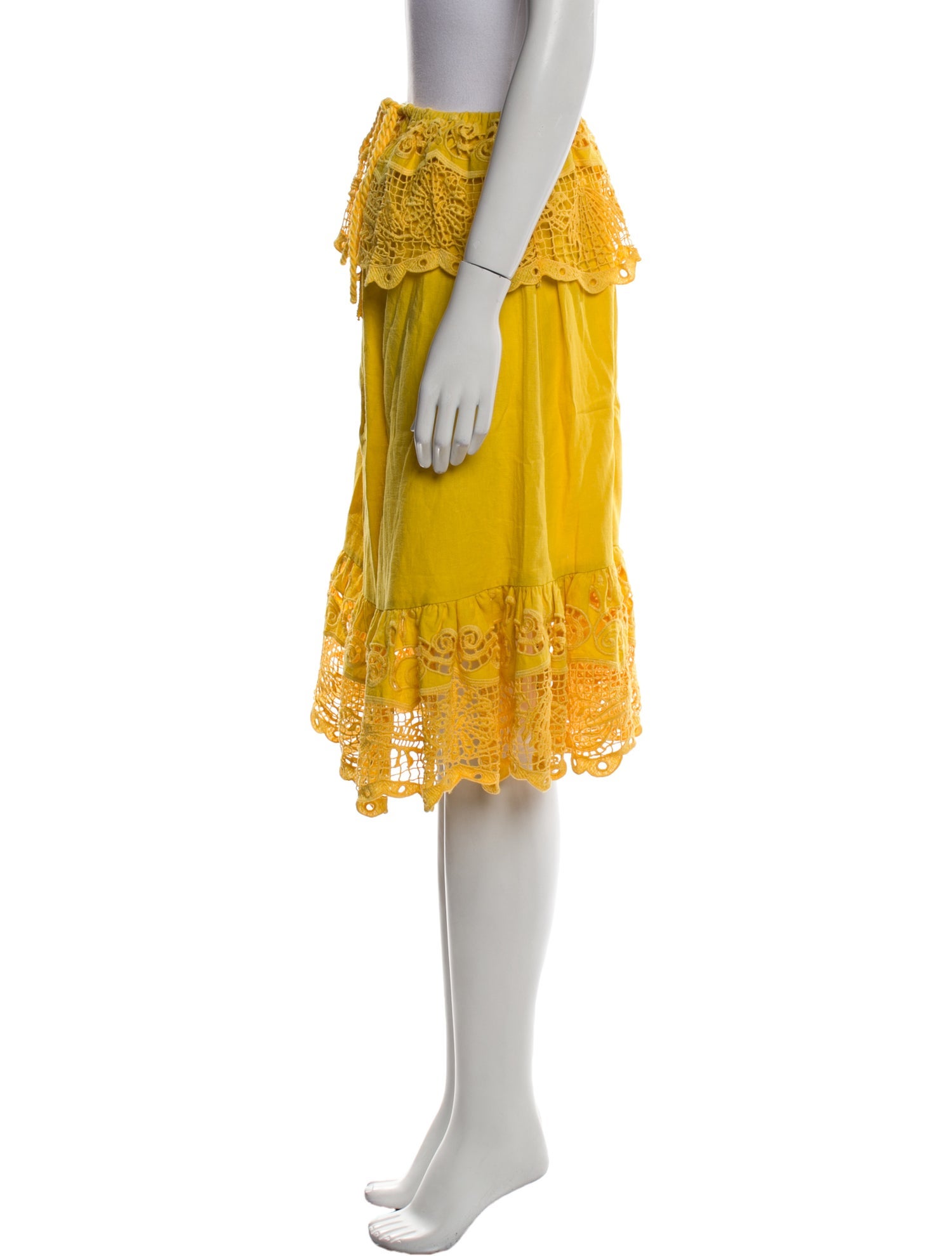 Farm Rio Linen Knee-Length Skirt