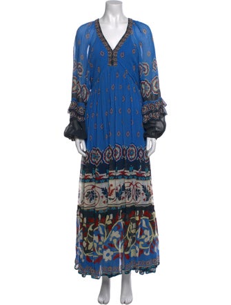 Farm Rio Printed Long Dress