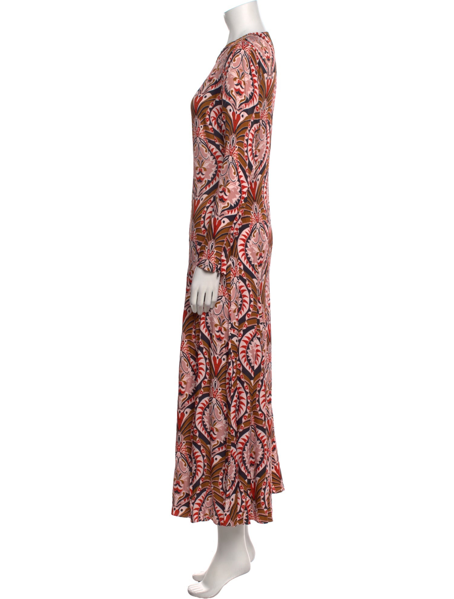 Farm Rio Paisley Print Long Dress