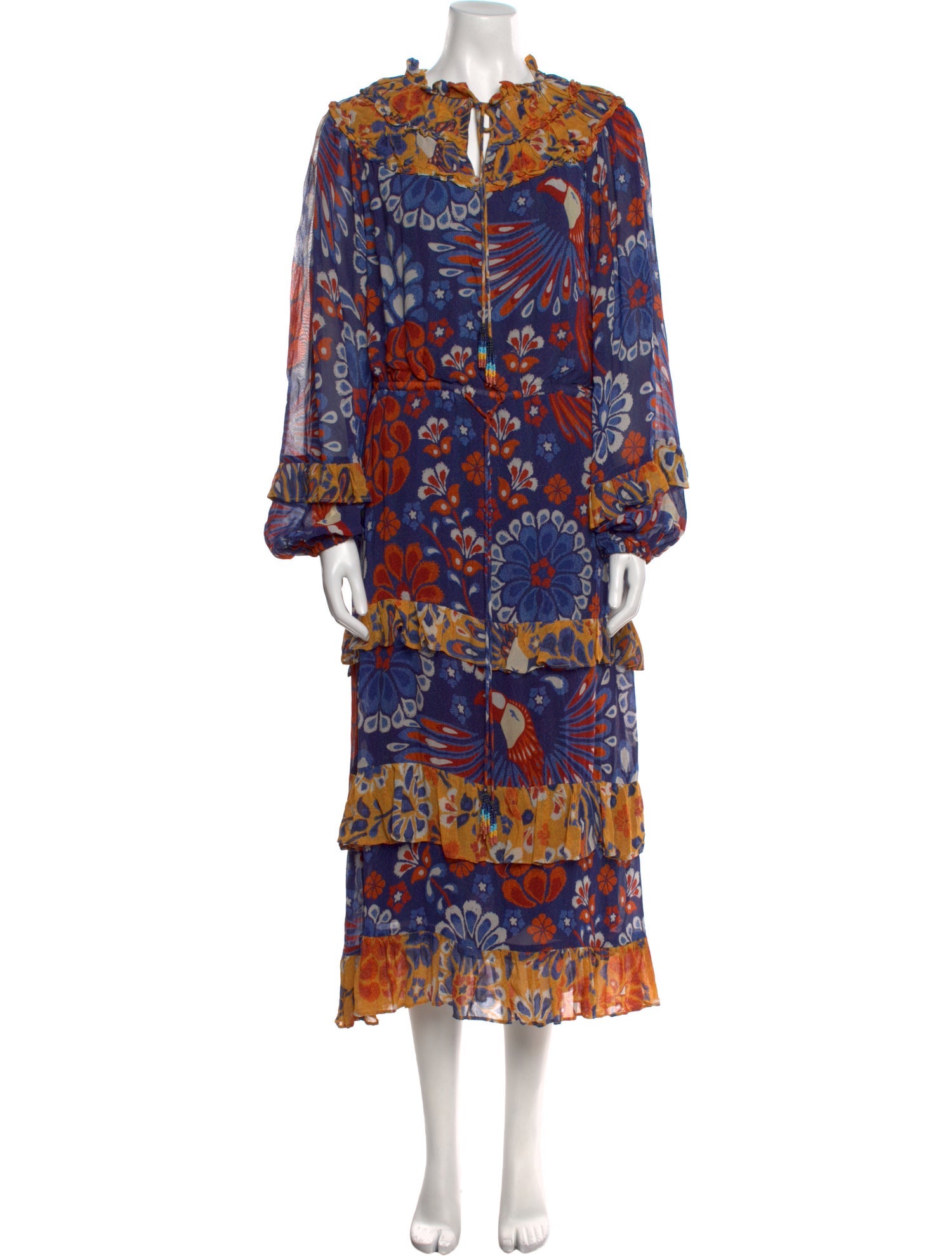 Farm Rio Printed Long Dress