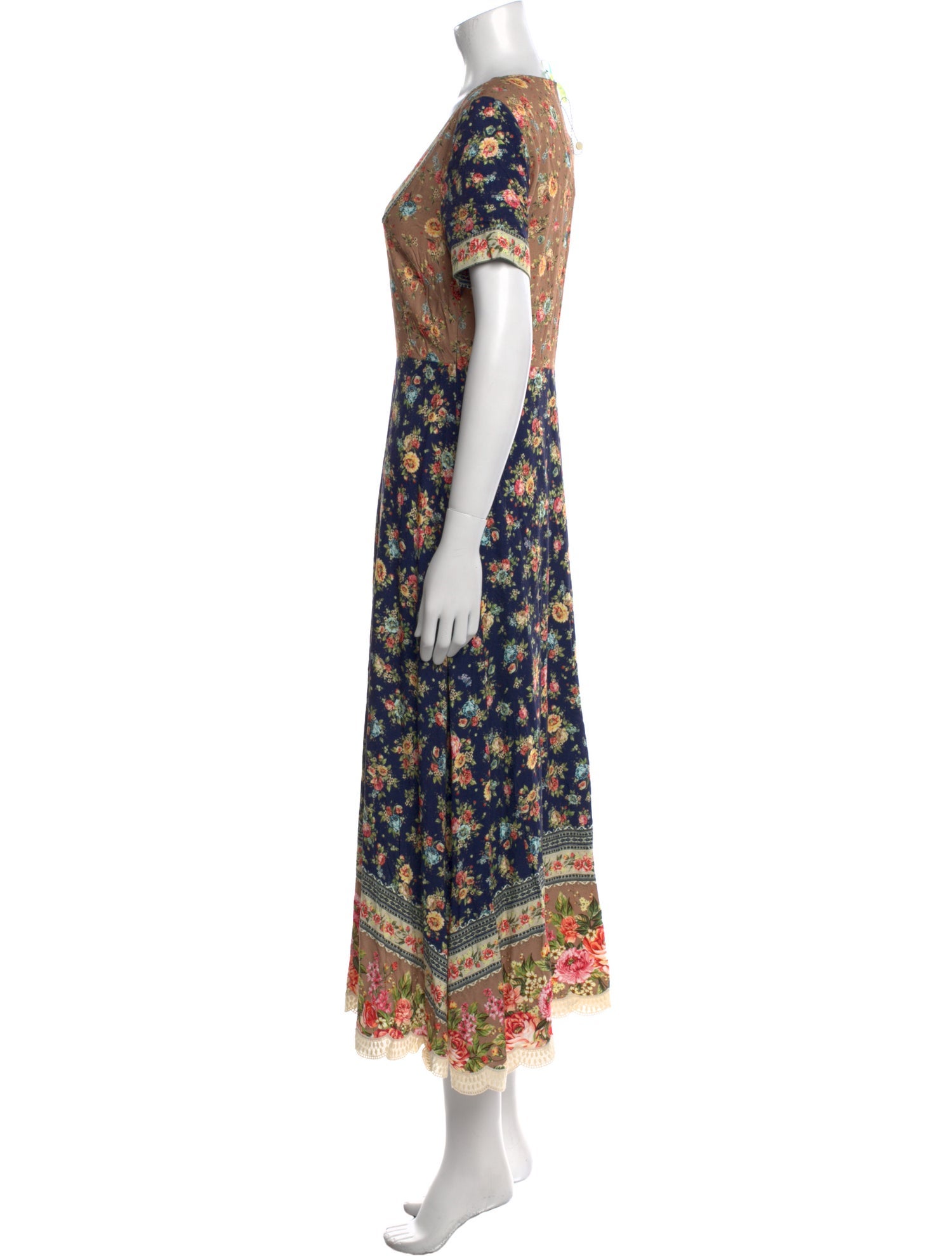 Farm Rio Floral Print Long Dress