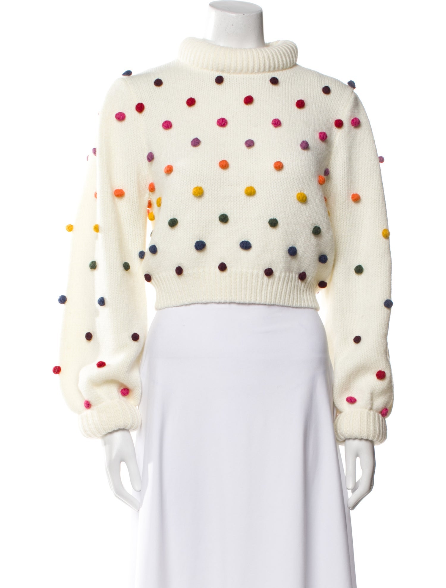 Farm Rio Mock Neck Sweater