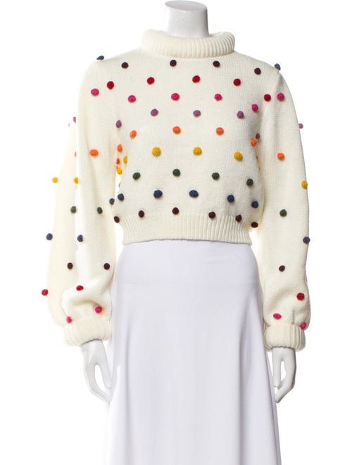 Farm Rio Mock Neck Sweater