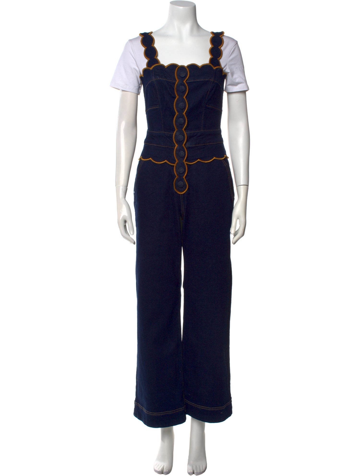 Farm Rio Square Neckline Jumpsuit w/ Tags