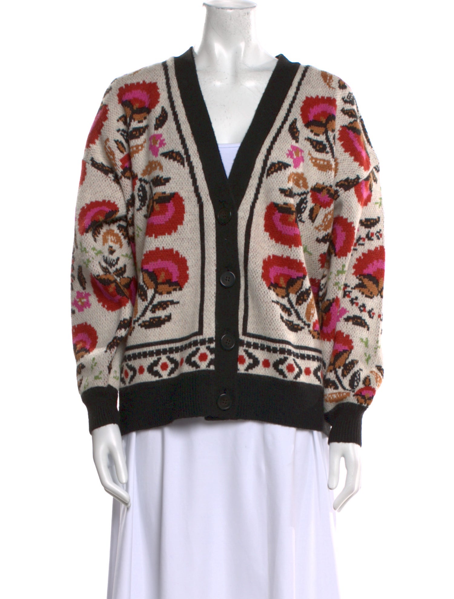 Farm Rio Wool Printed Sweater