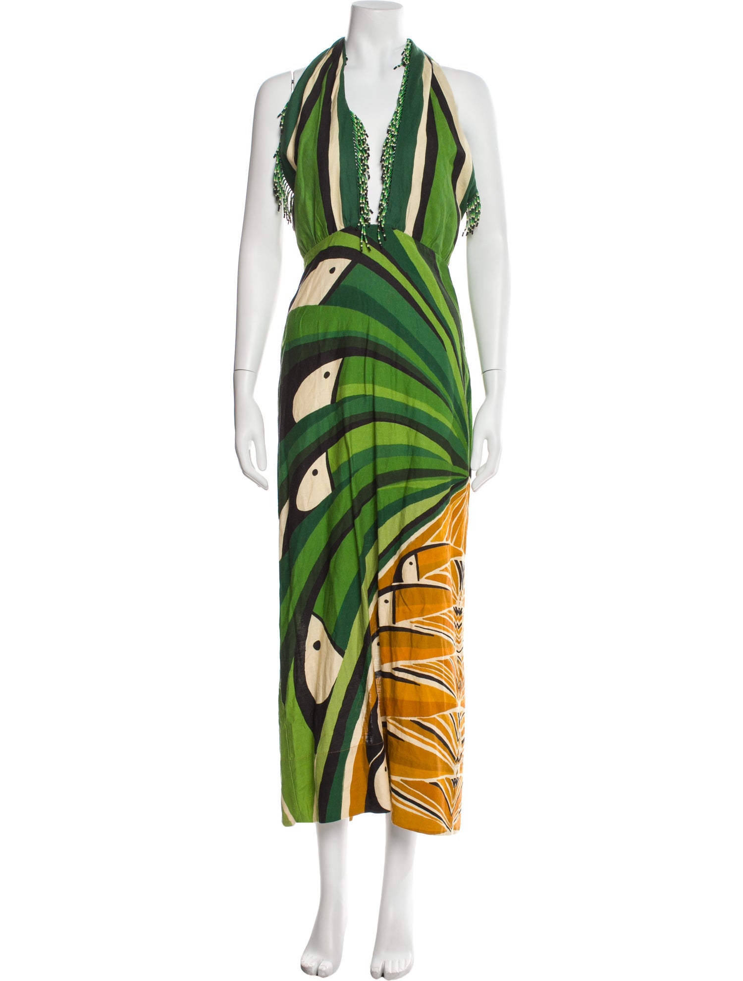 Farm Rio Linen Long Dress