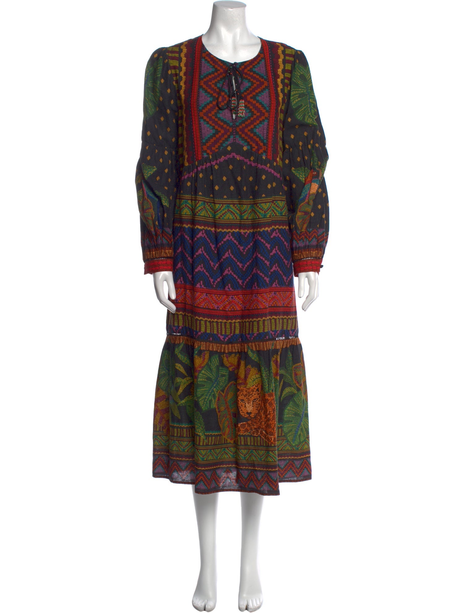 Farm Rio Printed Midi Length Dress