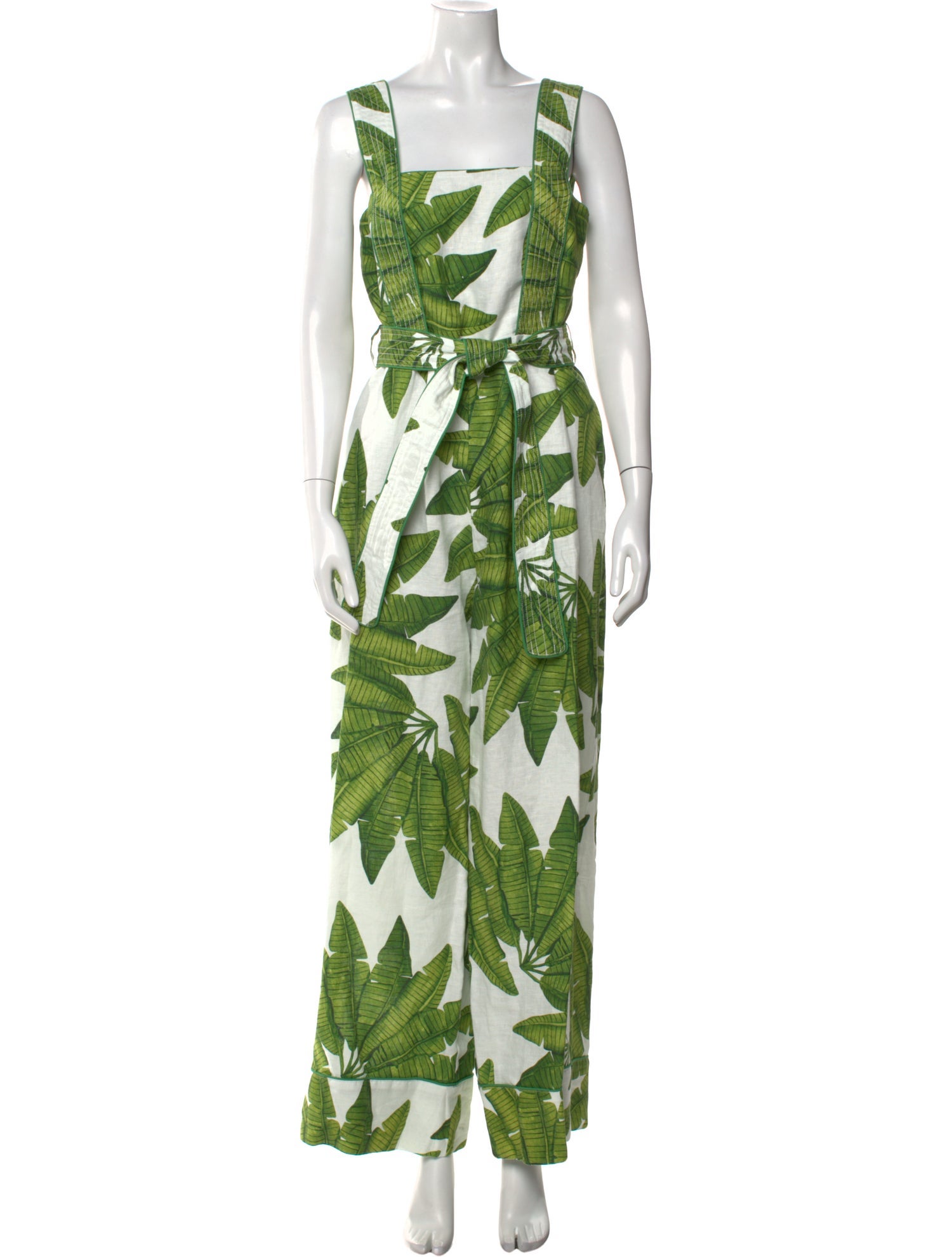 Farm Rio Printed Square Neckline Jumpsuit