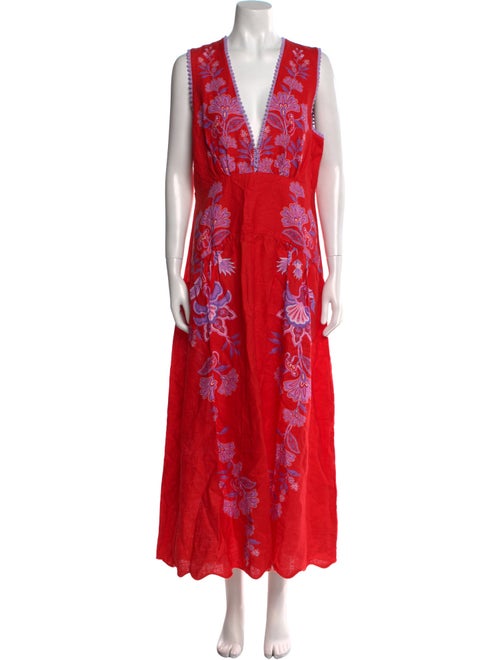 Farm Rio Linen Long Dress