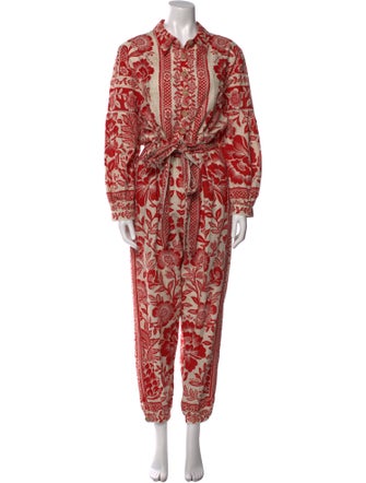 Farm Rio Floral Print Jumpsuit