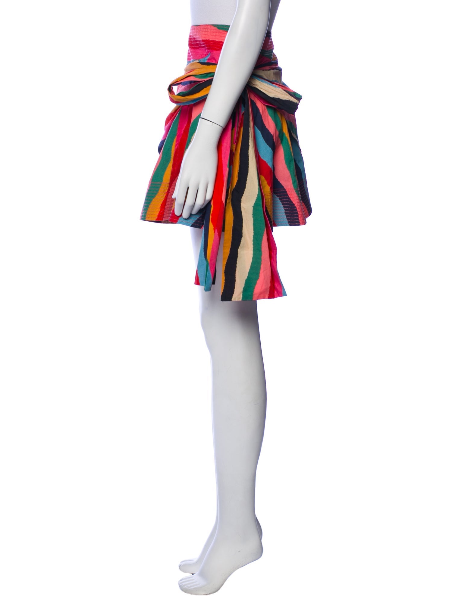 Farm Rio Striped Mini Skirt