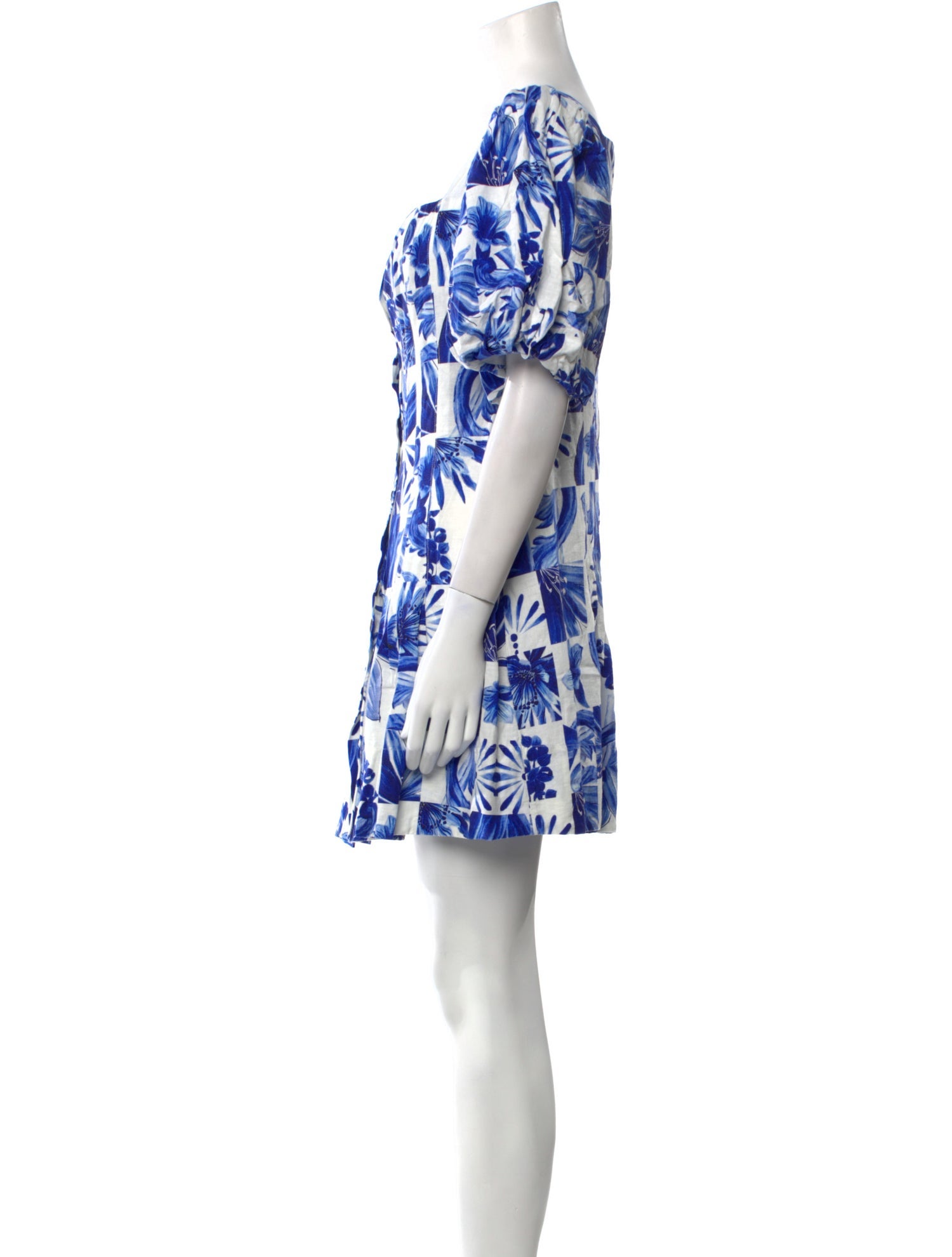 Farm Rio Floral Print Mini Dress