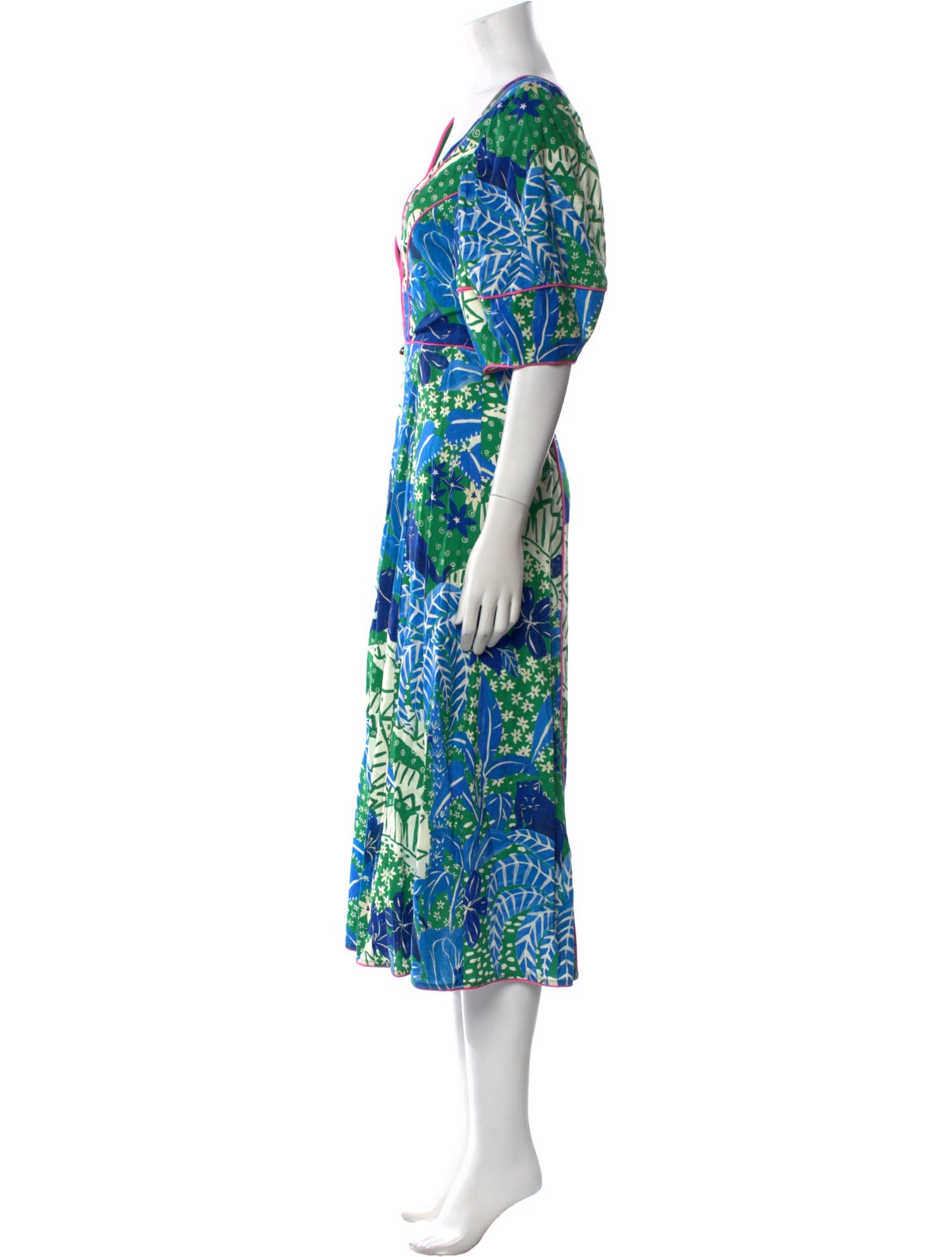 Farm Rio Printed Knee-Length Dress