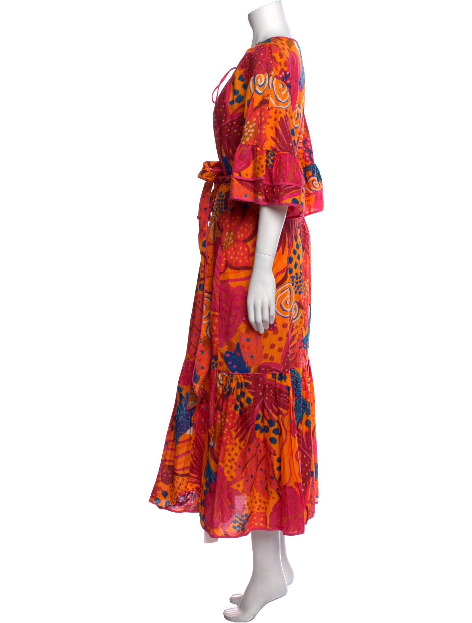 Farm Rio Floral Print Long Dress