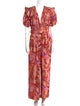 Farm Rio Printed V-Neck Jumpsuit