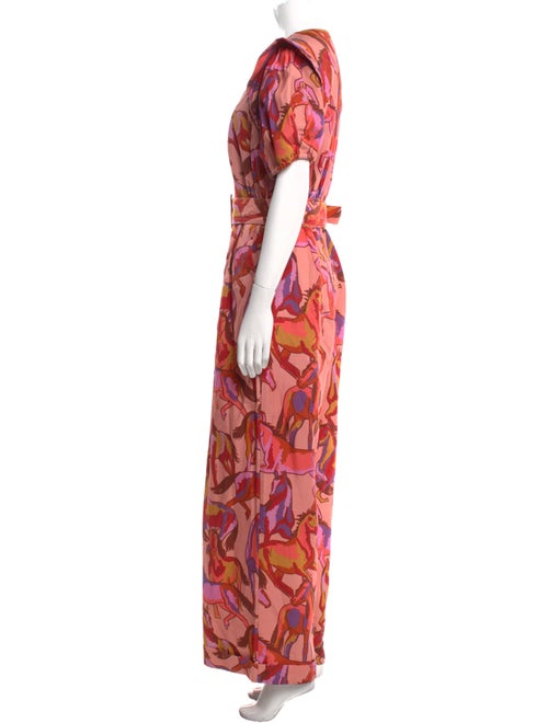 Farm Rio Printed V-Neck Jumpsuit