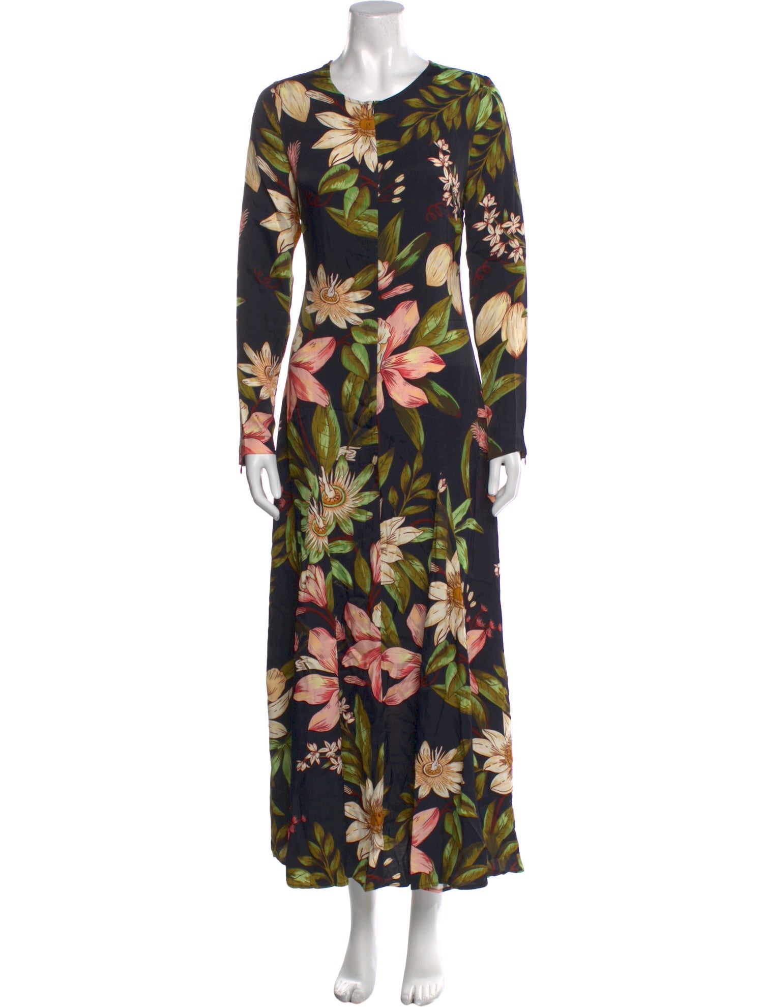 Farm Rio Floral Print Long Dress
