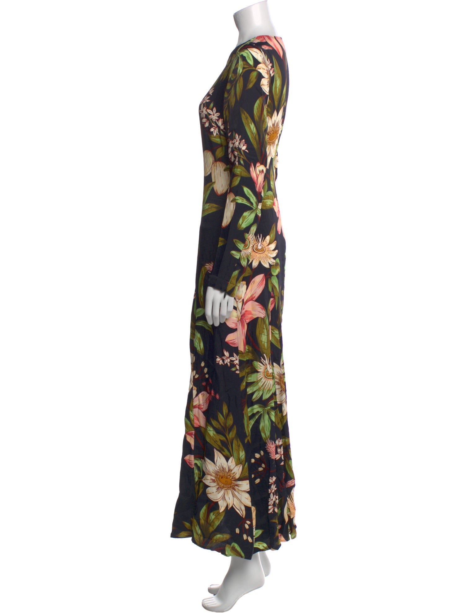 Farm Rio Floral Print Long Dress