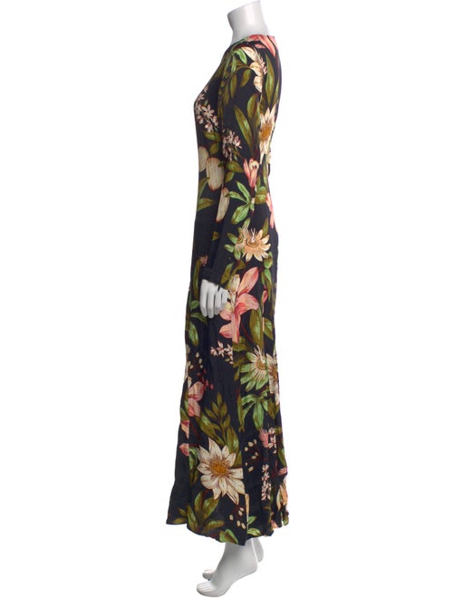 Farm Rio Floral Print Long Dress