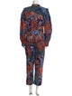 Farm Rio Floral Print Mock Neck Jumpsuit