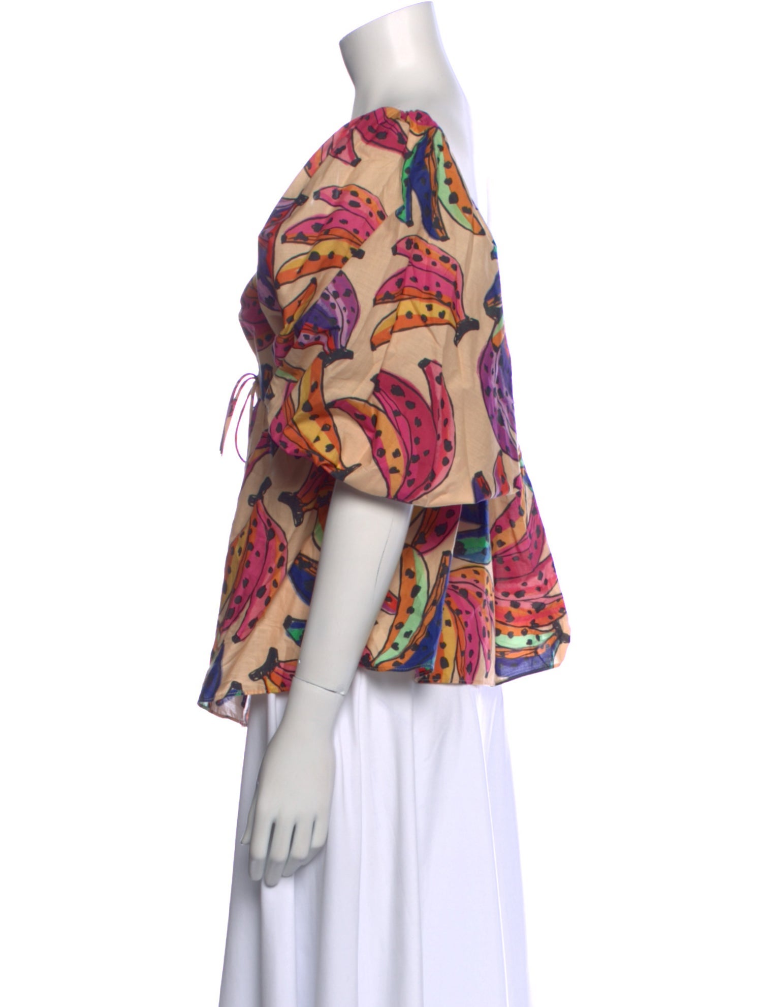 Farm Rio Printed Cowl Neck Blouse