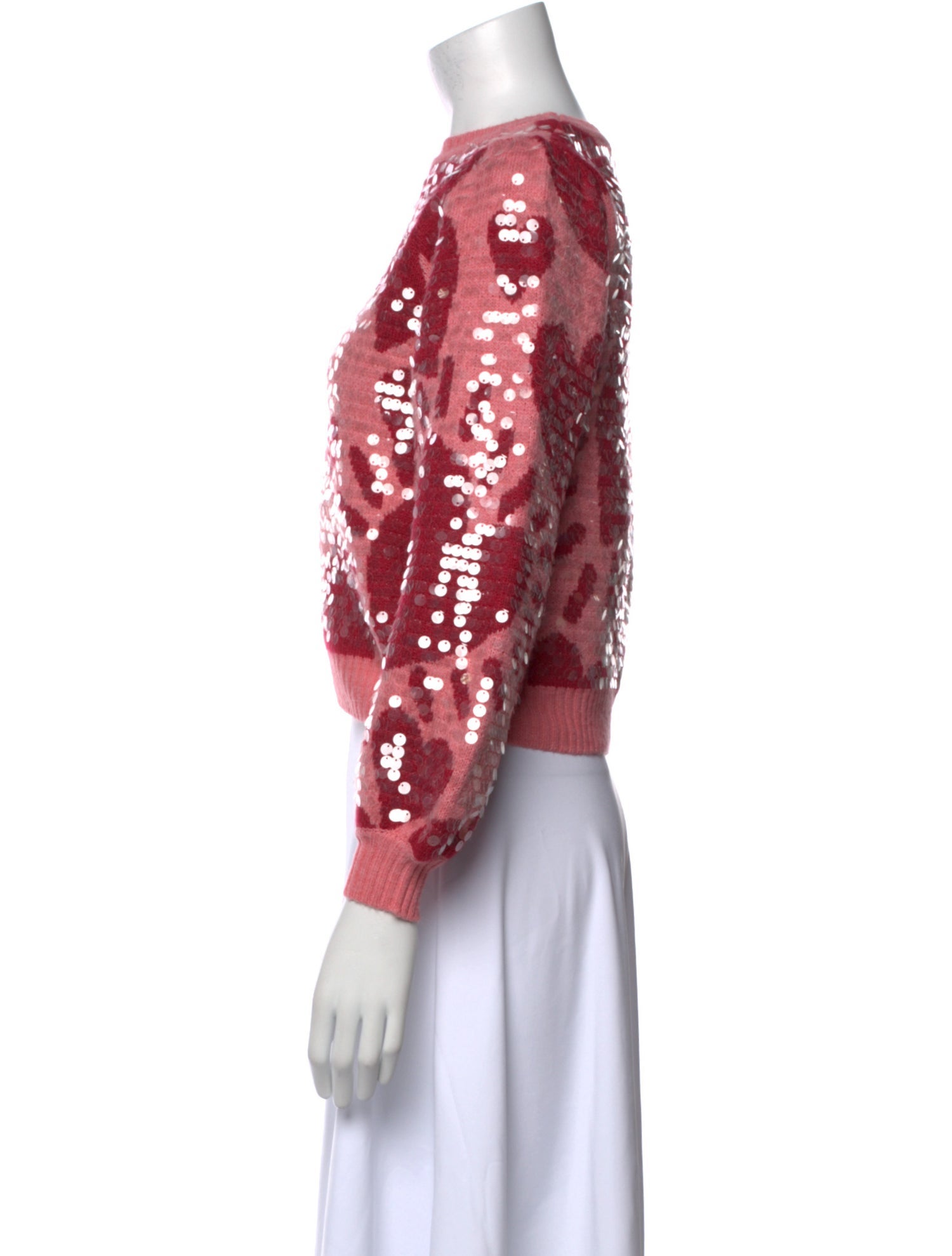 Farm Rio Floral Print Bateau Neckline Sweater