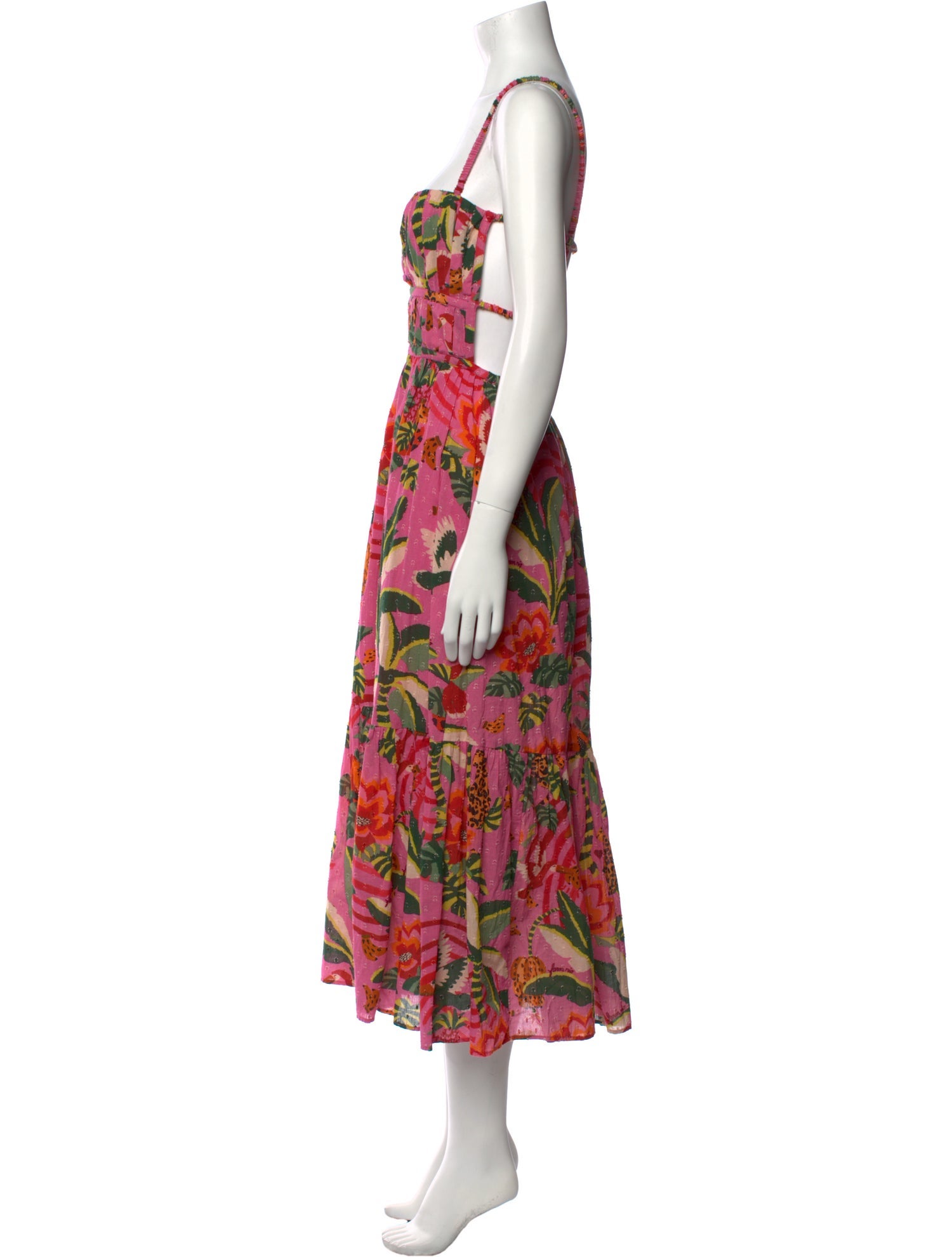 Farm Rio Floral Print Long Dress