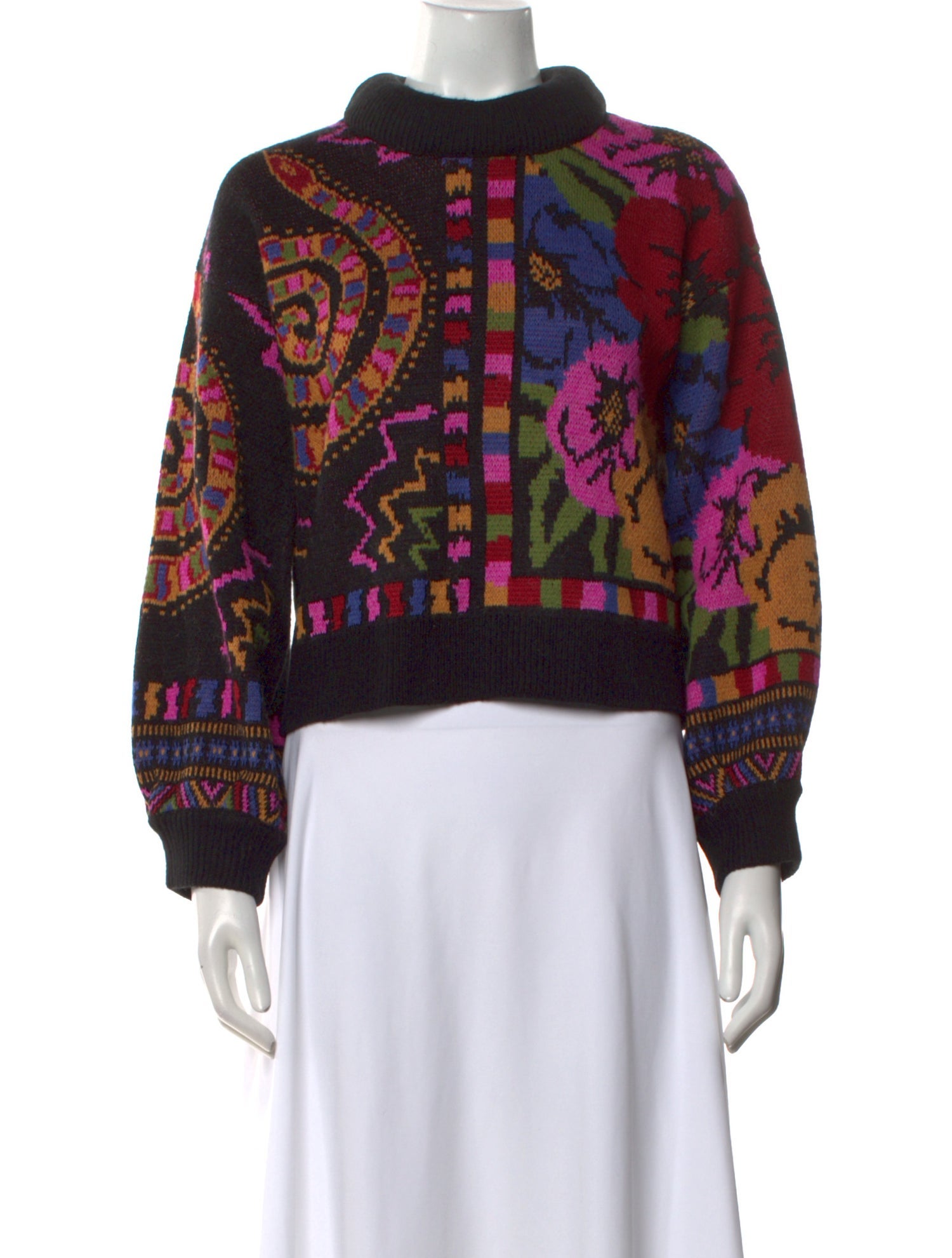 Farm Rio Printed Crew Neck Sweater w/ Tags