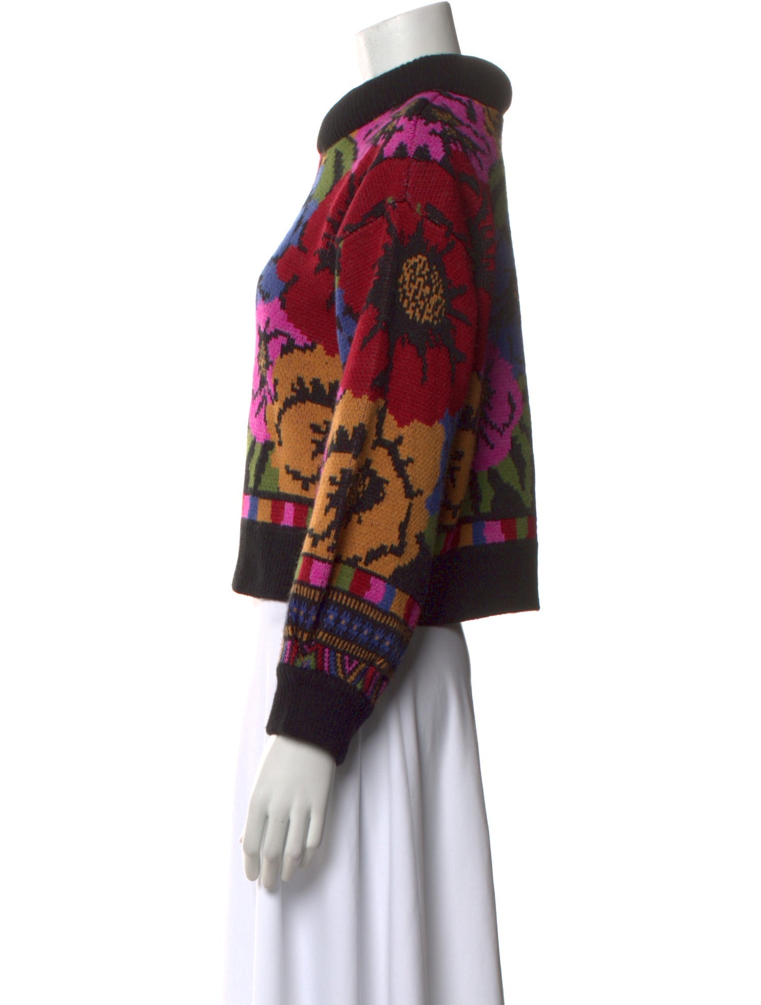 Farm Rio Printed Crew Neck Sweater w/ Tags