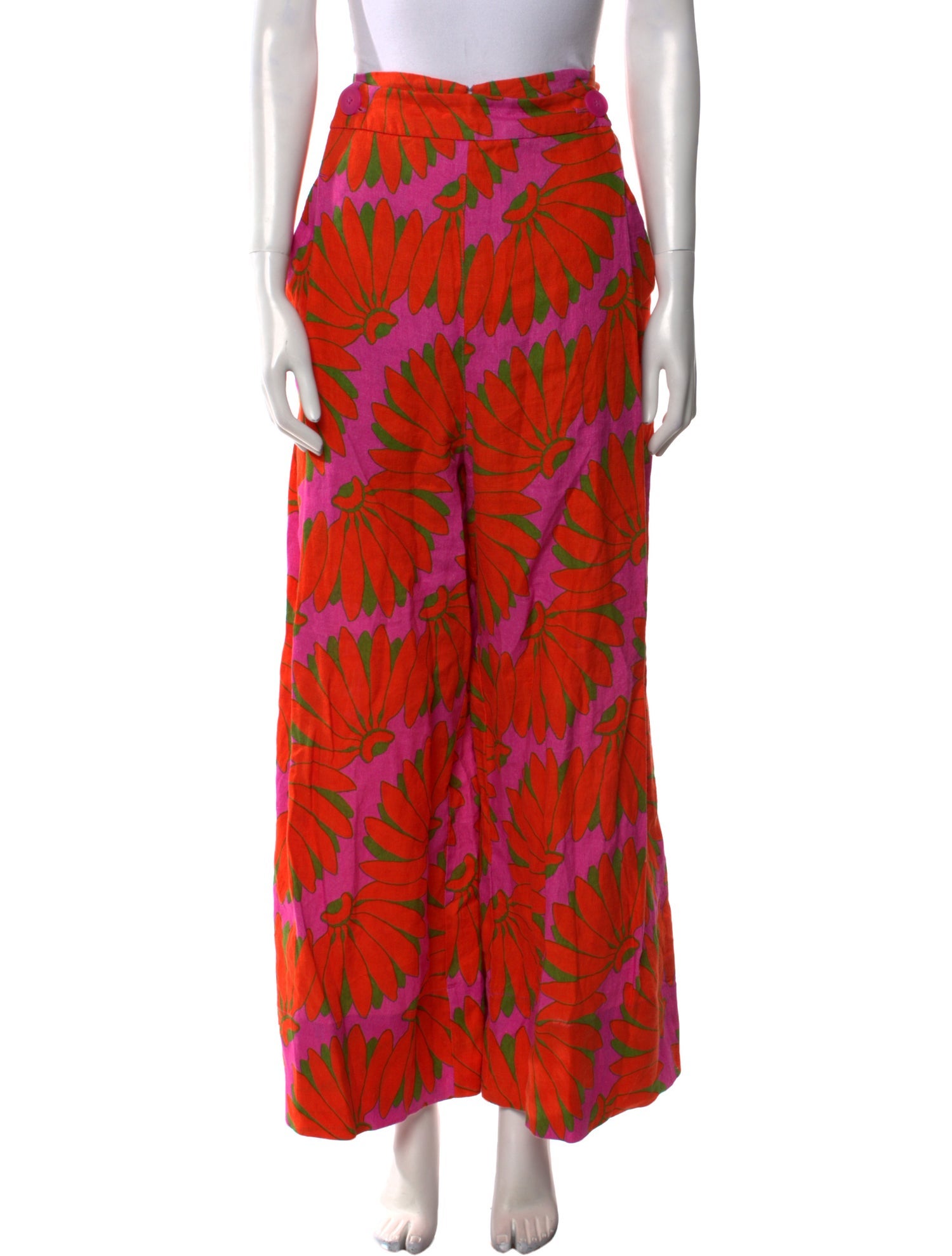 Farm Rio Linen Wide Leg Pants