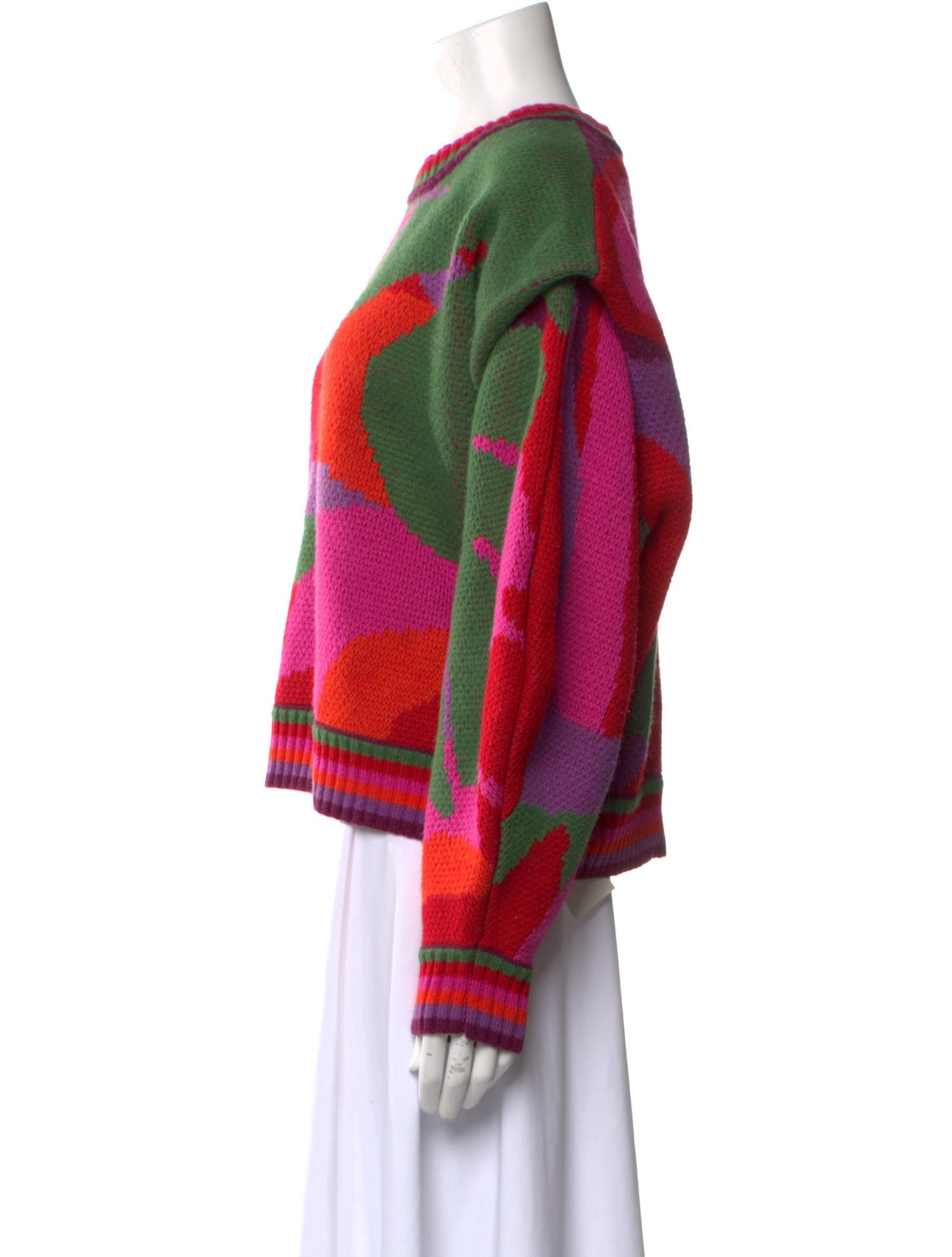 Farm Rio Printed Crew Neck Sweater