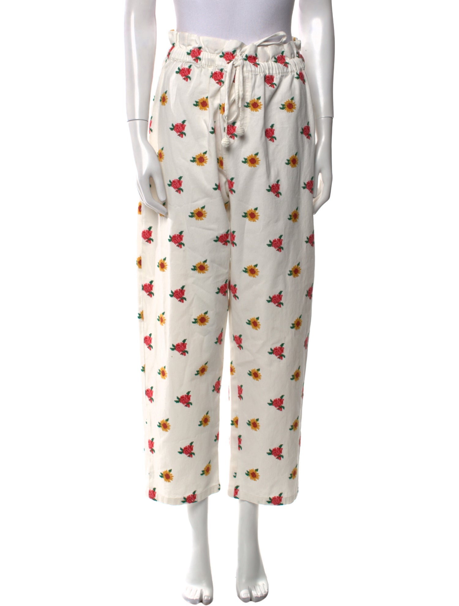 Farm Rio Floral Print Straight Leg Pants