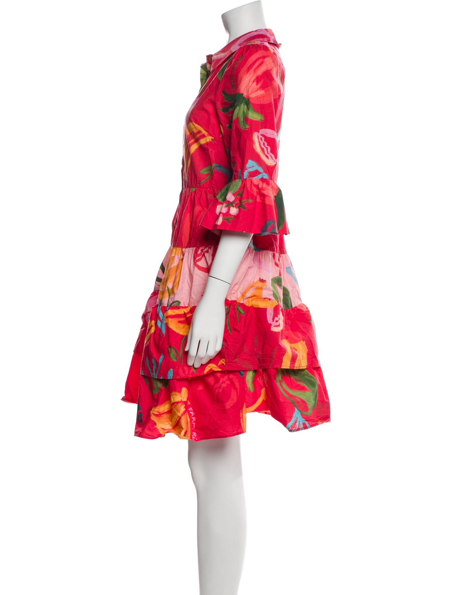 fitted lace wedding dress Bold Flower Knit Dress – FARM Rio main image 1