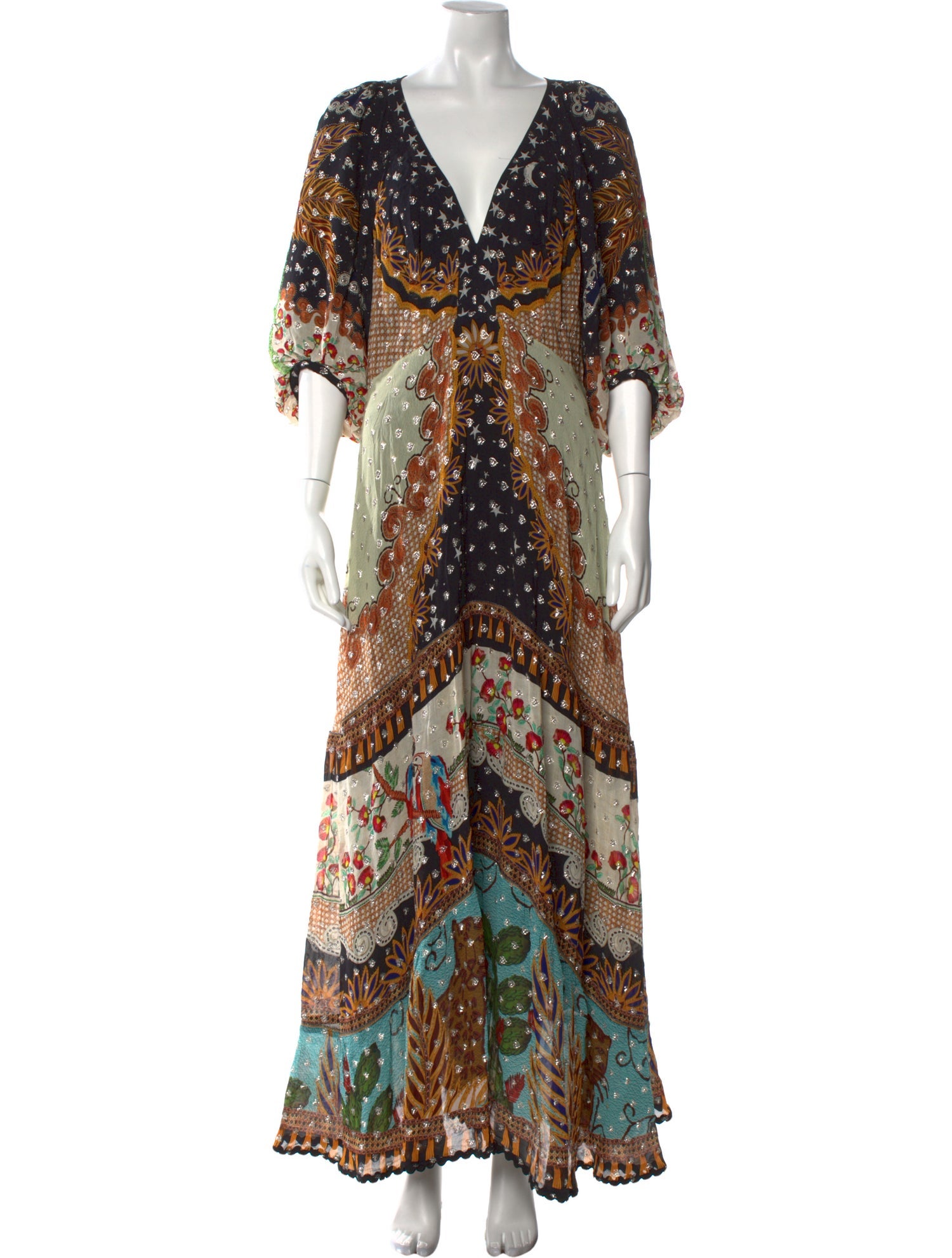 Farm Rio Printed Long Dress