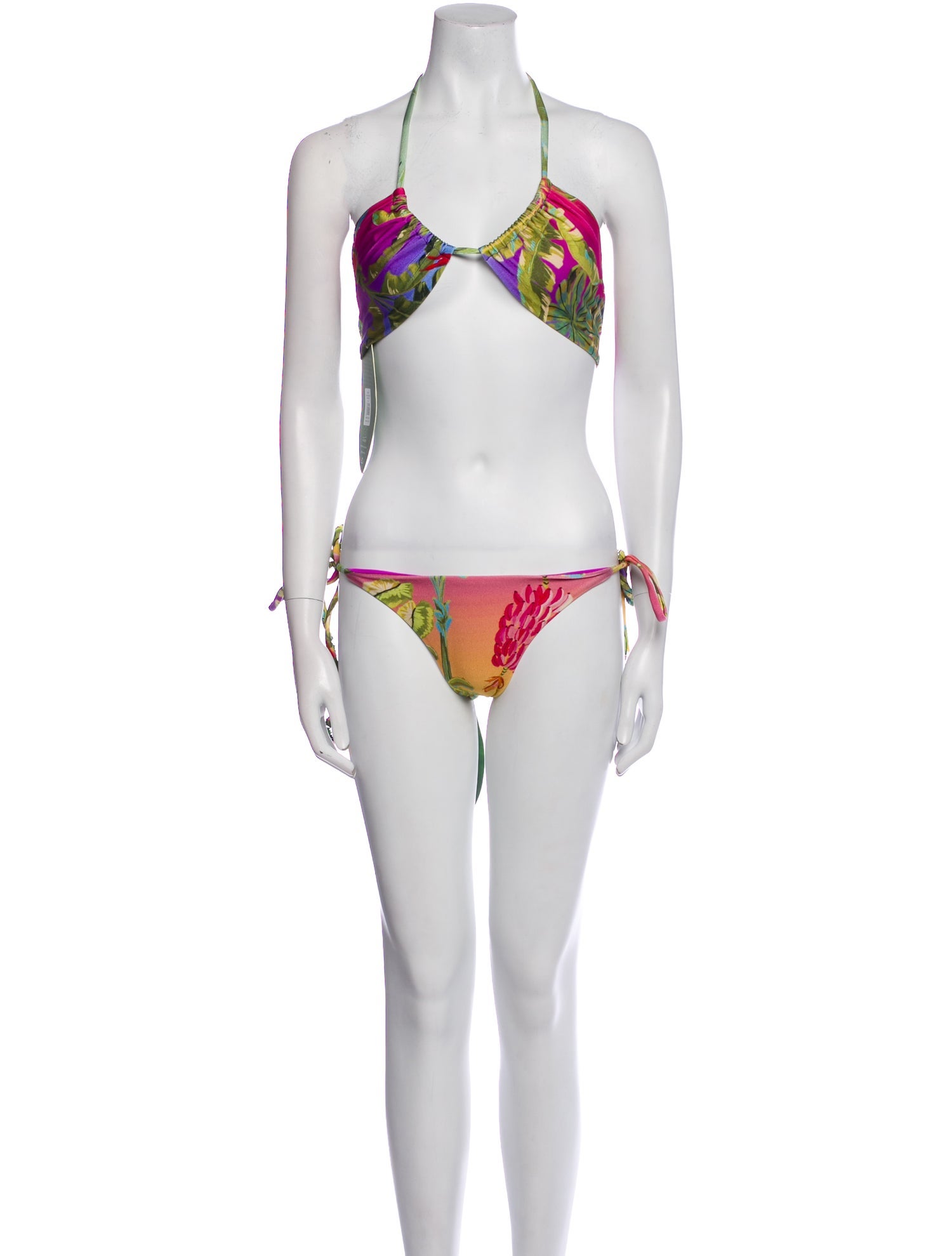 Farm Rio Printed Tassel Accents Bikini