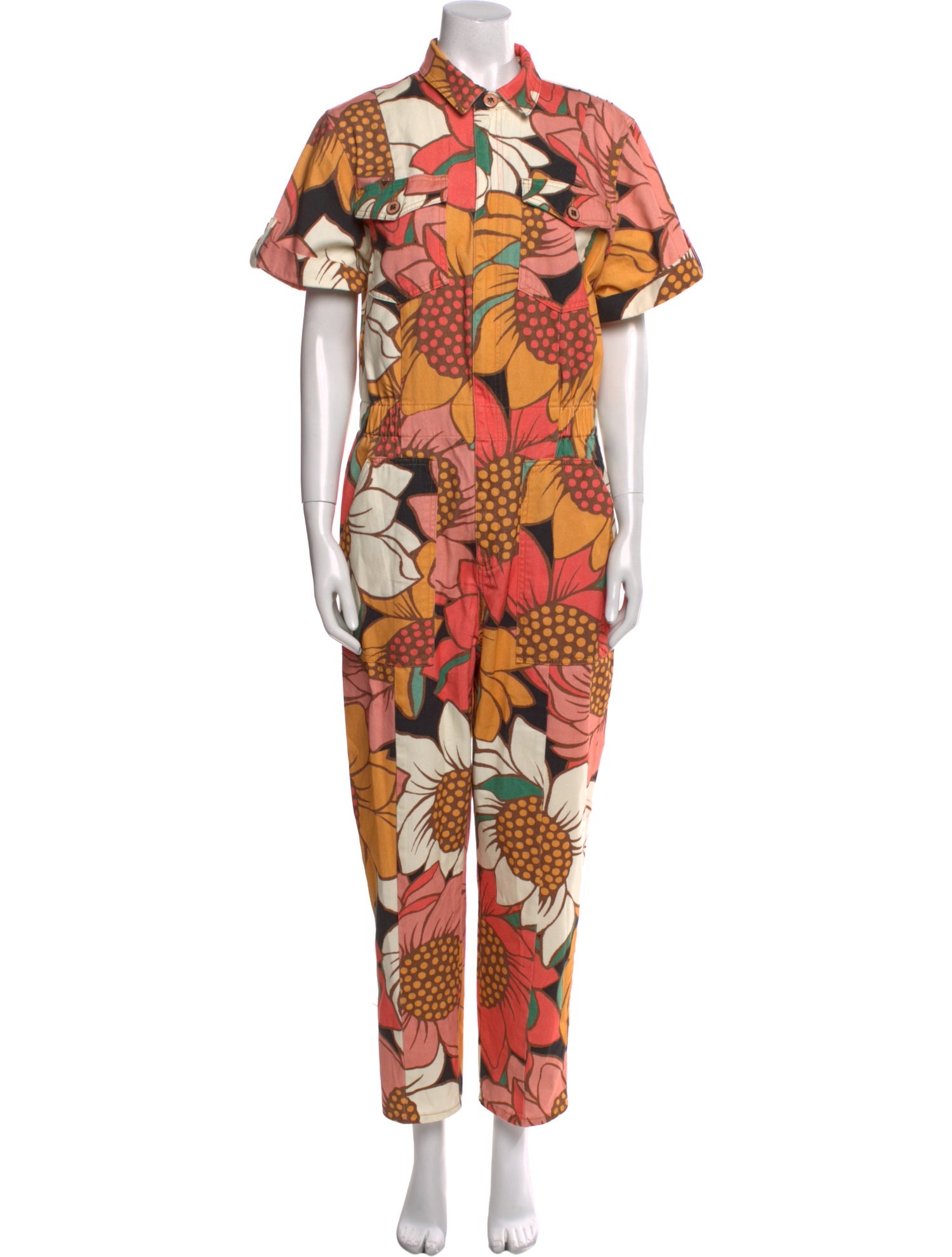 Farm Rio Floral Print Jumpsuit