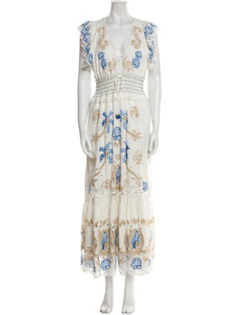 Farm Rio Printed Long Dress